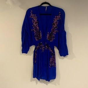 Free People Embroidered Dress Size XS